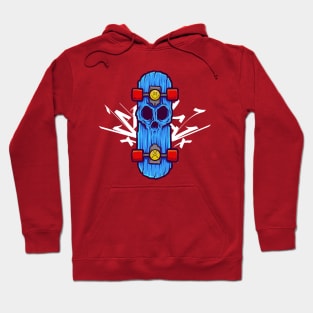 Zombie Skull Skateboard Hoodie